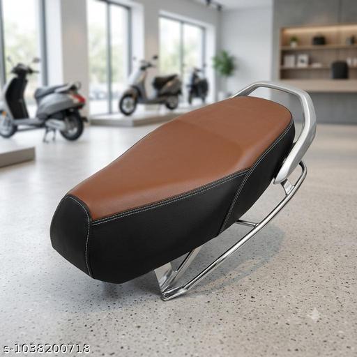 Premium Leather Seat Cover for Honda Activa 4G 5G 6G / | Brown & Black | Anti-Slip | Waterproof | Easy Fit - My Health Plan