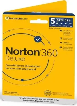 Norton 360 Deluxe | 5 User 1 Year - My Health Plan