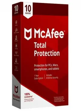  Mcafee Total Security 10 PC 1 Year - My Health Plan