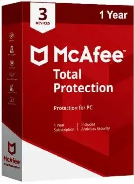 Mcafee Total Security 3 PC 1 Year - My Health Plan
