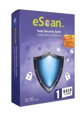 eScan Total Security Suite V22 (Cyber Vaccine Edition) 1 User | 1 Year - My Health Plan