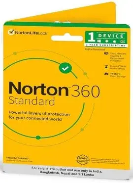  Norton 360 Standard | 1 User 3 Year - My Health Plan